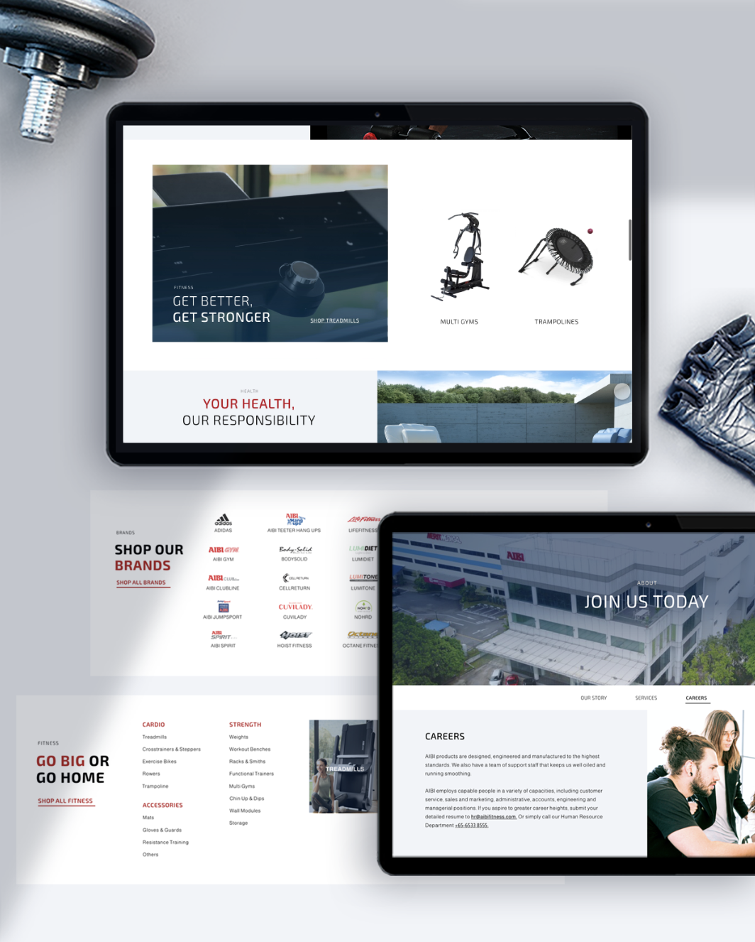 Aibi Fitness Website Design